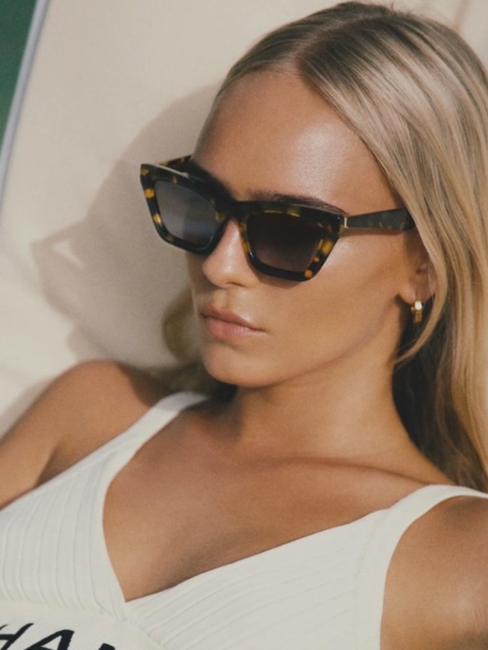 Tortoiseshell Cat-Eye Sunglasses with Gradient Lenses